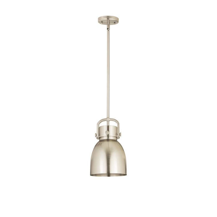 Satin Nickel 11.75" Indoor Globe Pendant Light