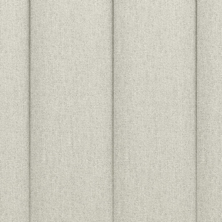 Elegant Queen Gray Linen Tufted Upholstered Bed with Wood Frame