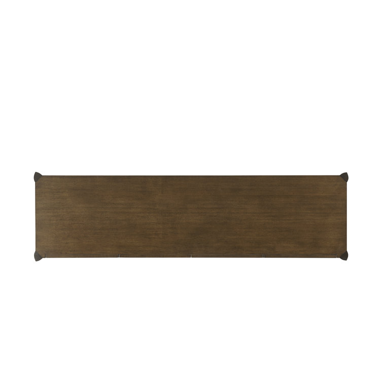 Helix 71.75'' Beech Solid Wood Sideboard with Brass Hardware