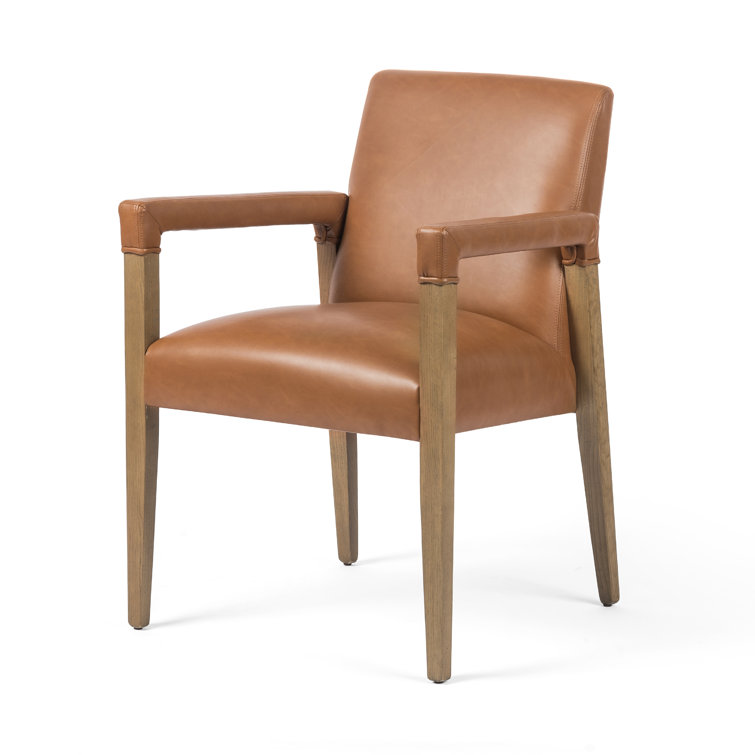 Sierra Butterscotch Leather Upholstered Arm Chair