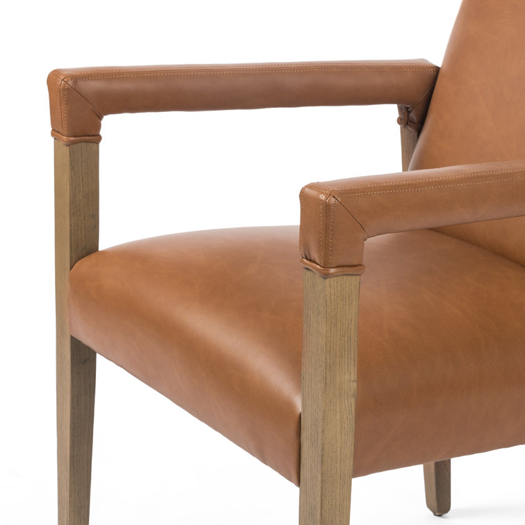 Sierra Butterscotch Leather Upholstered Arm Chair