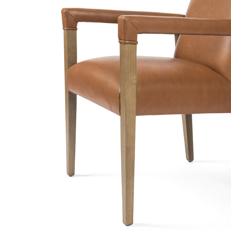 Sierra Butterscotch Leather Upholstered Arm Chair