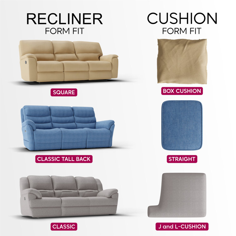 Burgundy Polyester Blend Stretch Loveseat Sofa Cover