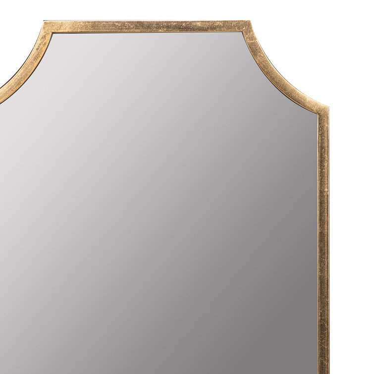 Simone Rectangular Gold Leaf Wall Mirror