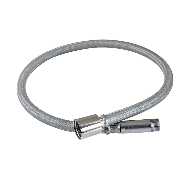 Polished Nickel 29-Inch Braided Pull Down Kitchen Faucet Hose
