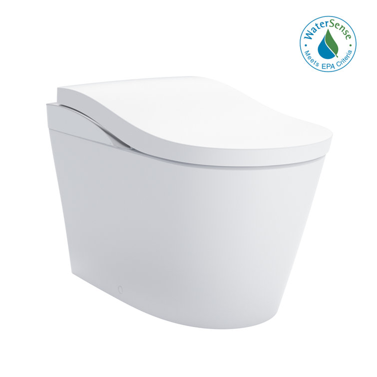 Cotton White High Efficiency Dual Flush Macerating Toilet