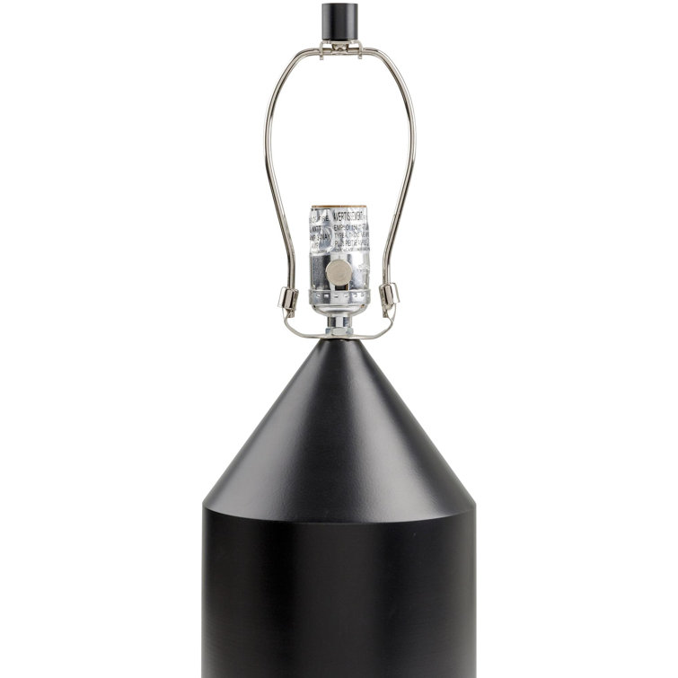 Black Metal Dome Shade Table Lamp
