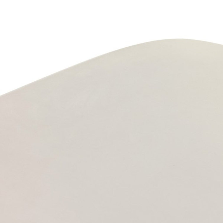 Carmona Polished White Concrete 42" Square Coffee Table