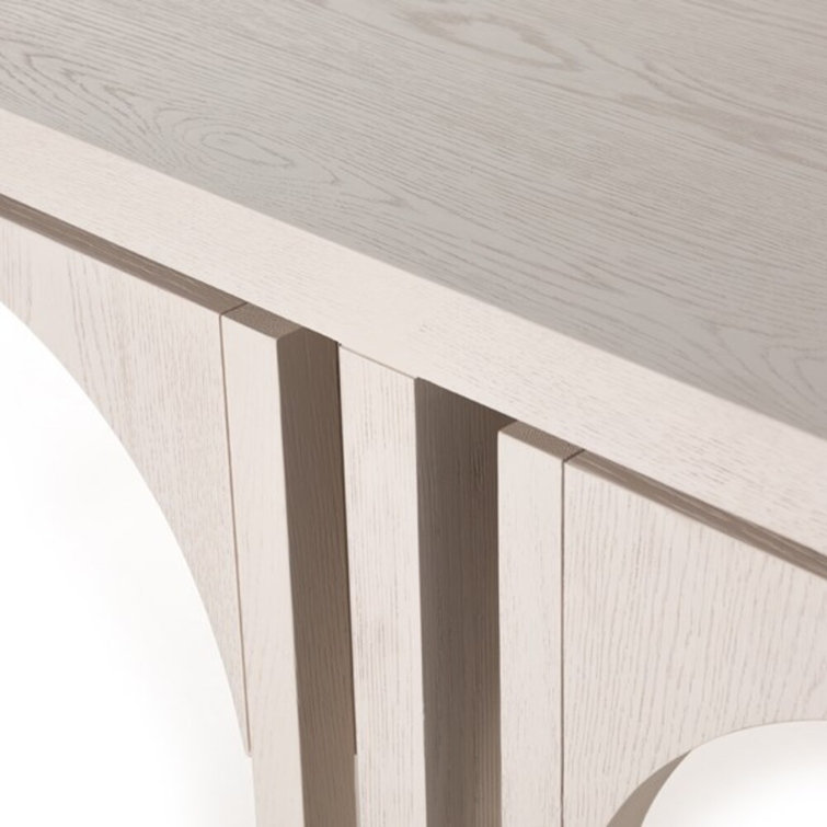 Whitewashed Oak Contemporary Nesting Square Coffee Table