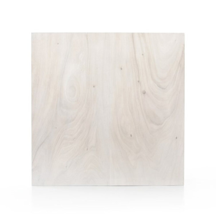 Architectural Bleached Guanacaste Square Coffee Table, 40"