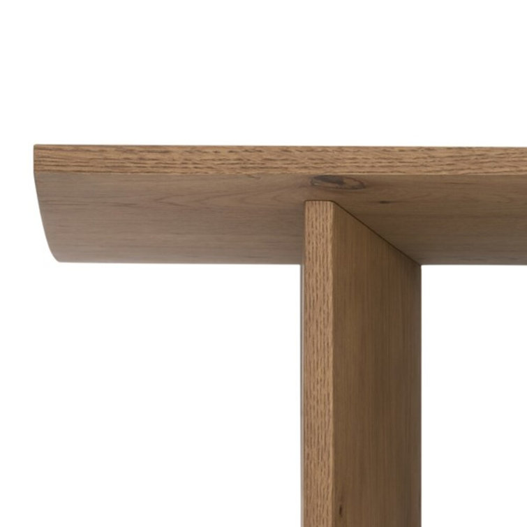 Modern Rectangular Brown Oak Coffee Table with Storage