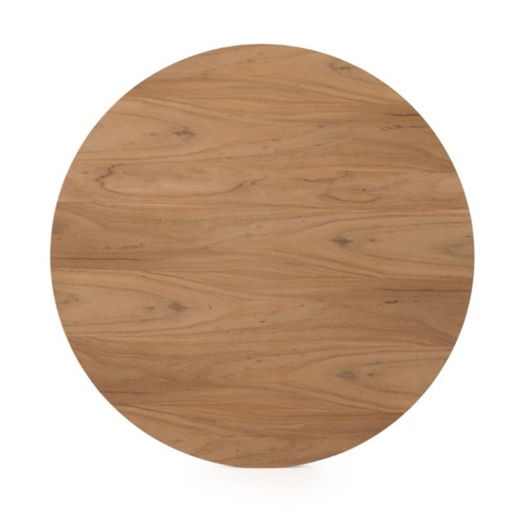 Odessa Round Natural Acacia Veneer Coffee Table