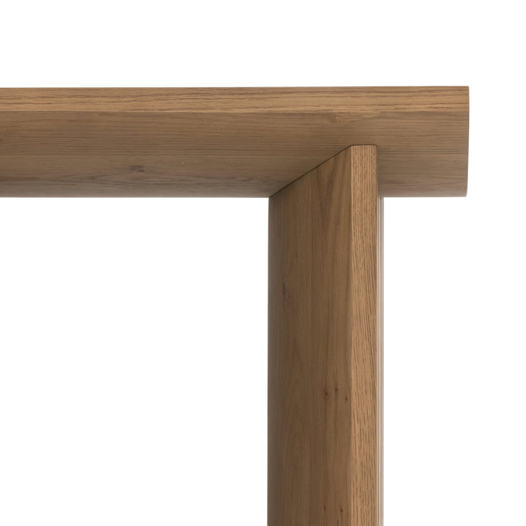 Remwald Overscale Rectangular Oak Veneer Side Table