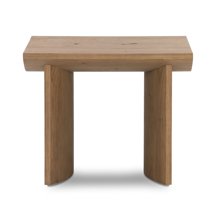 Remwald Overscale Rectangular Oak Veneer Side Table
