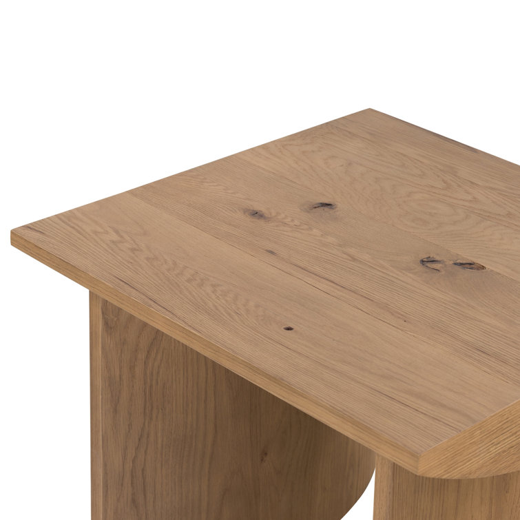 Remwald Overscale Rectangular Oak Veneer Side Table