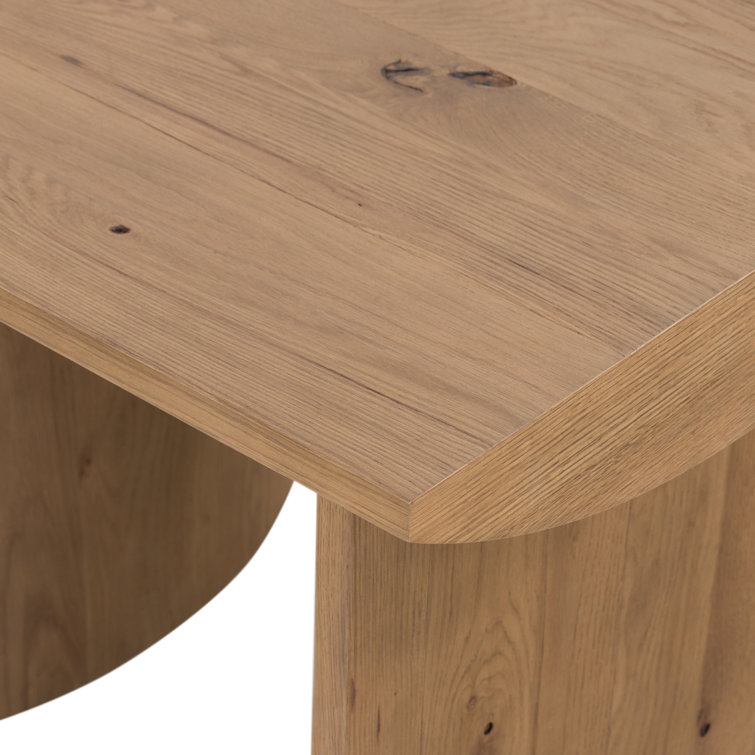 Remwald Overscale Rectangular Oak Veneer Side Table
