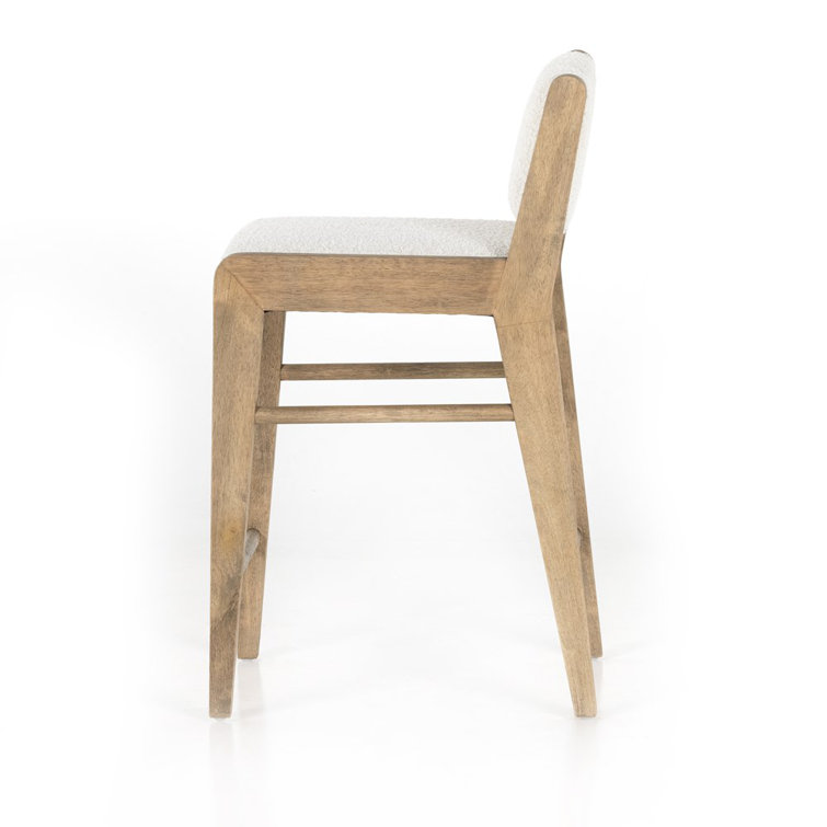 White Wood and Acrylic Counter Stool