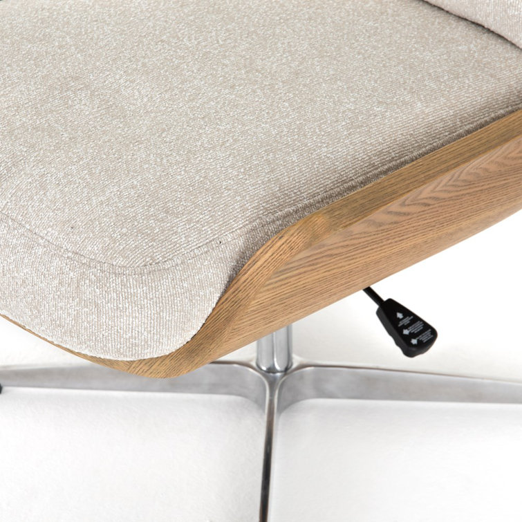 Elder Sand and Toasted Ash Veneer Adjustable Swivel Task Chair