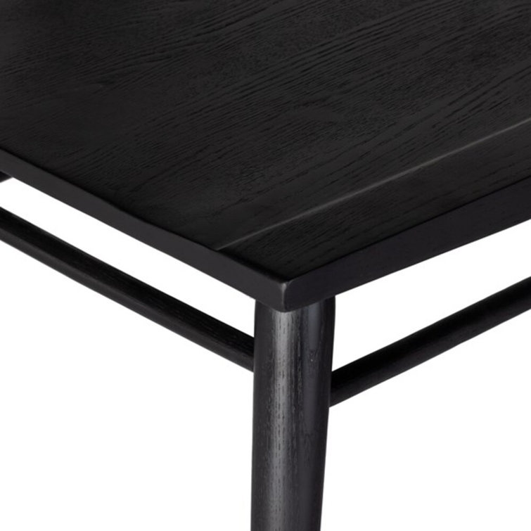 Black Ash Solid Wood Windsor Arm Chair