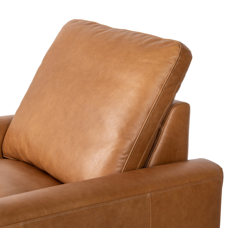 Sonoma Butterscotch Genuine Leather 2-Position Recliner Accent Chair