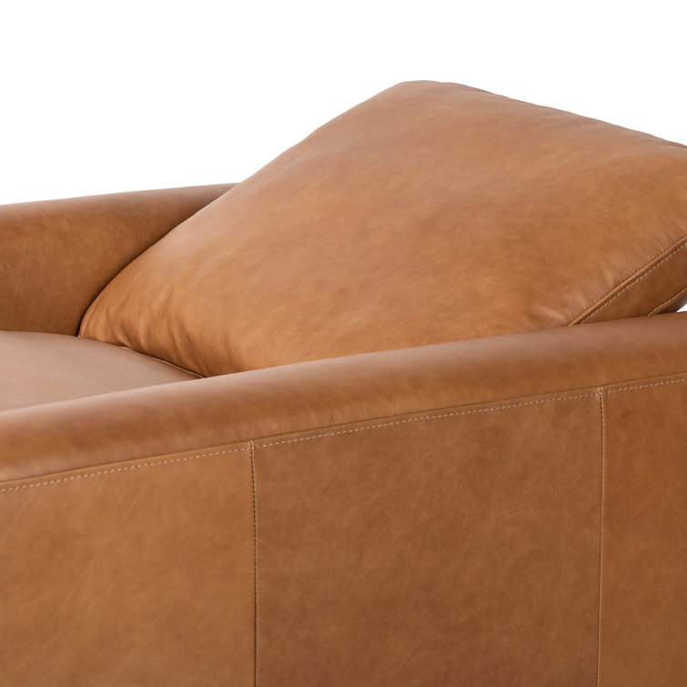 Sonoma Butterscotch Genuine Leather 2-Position Recliner Accent Chair