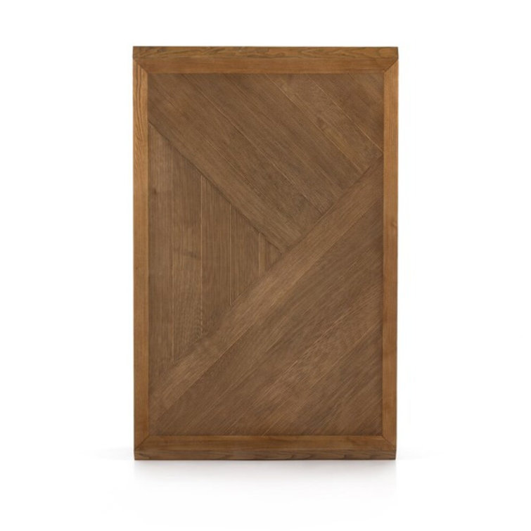 Natural Ash Rectangular Outdoor Wood Coffee Table with Storage
