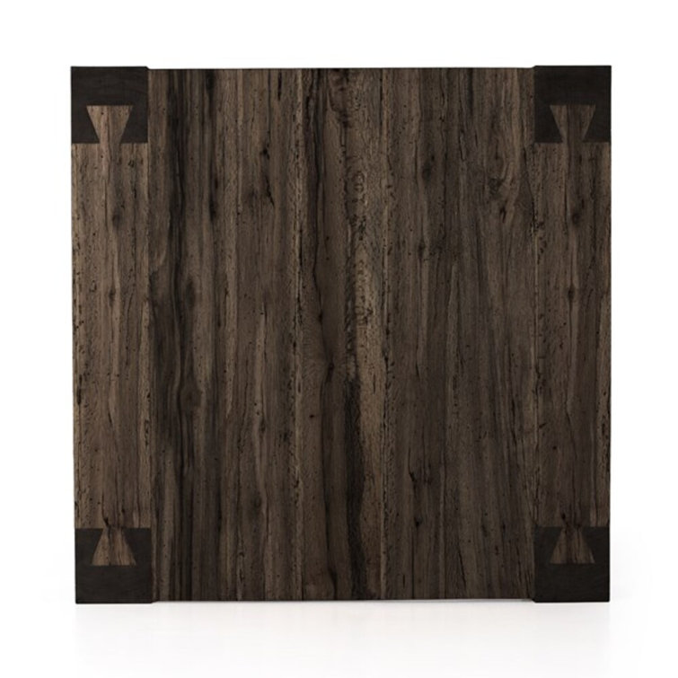 Ebony Rustic Wormwood Oak Rectangular Coffee Table with Storage