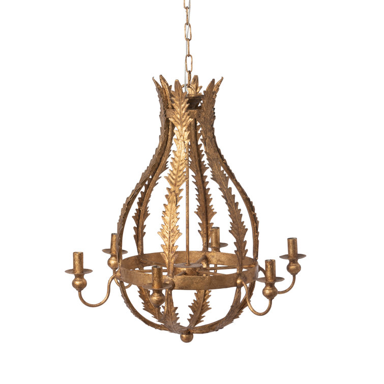 Grand Elegance Antiqued Gold Iron Chandelier