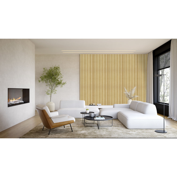 Pine Textured Waterproof 3D Wall Panels, 94.5'' x 4.8''