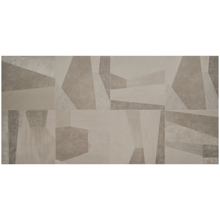 Taupe Large Format Matte Porcelain Floor and Wall Tile
