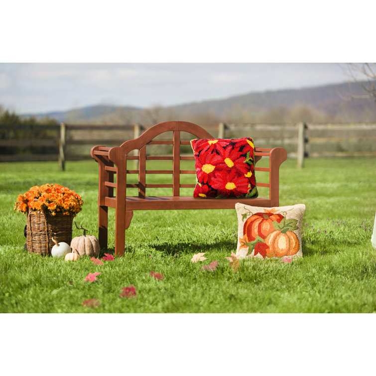 Eco-Friendly Lutyens Eucalyptus Wood Garden Bench in Natural Finish