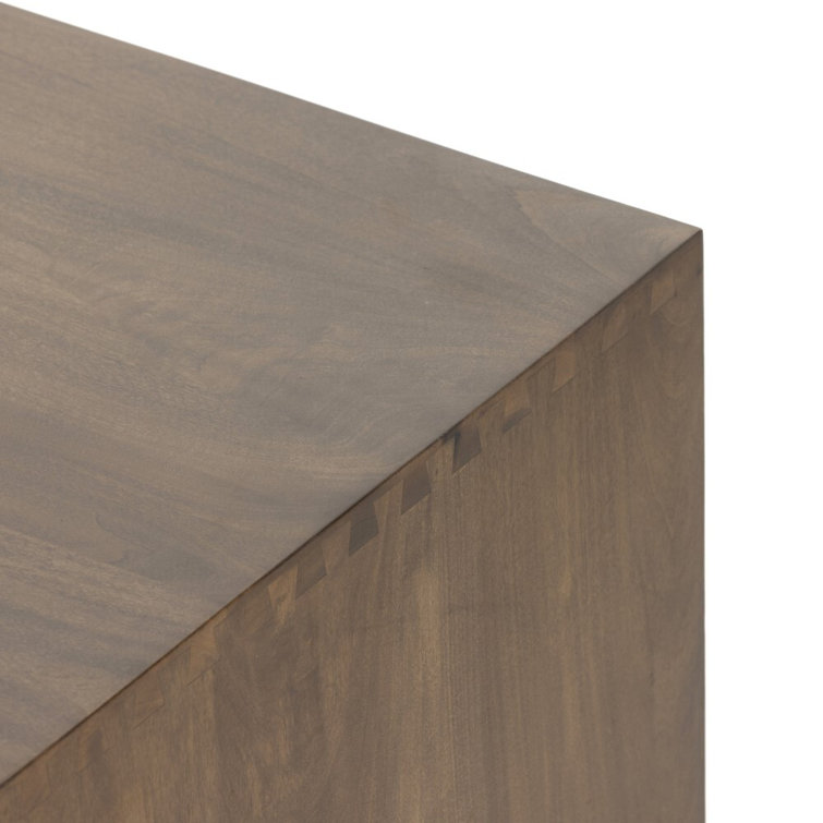 Auburn Poplar 3-Drawer Contemporary Dresser