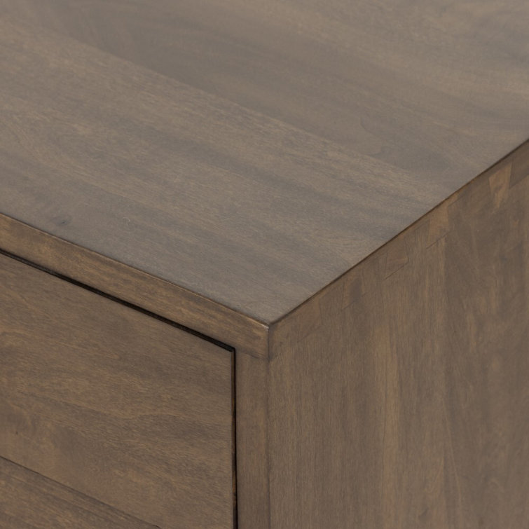 Auburn Poplar 3-Drawer Contemporary Dresser