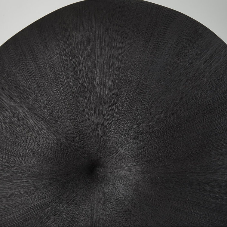 Matte Black Ceramic Table Lamp with Ivory Linen Shade