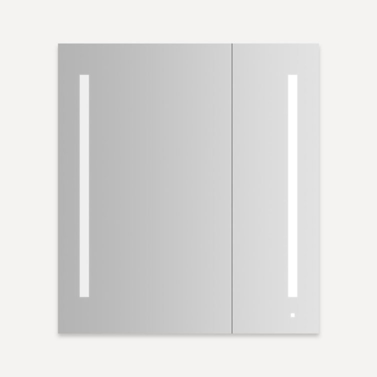 Modern Frameless Rectangular Medicine Cabinet with Bluetooth