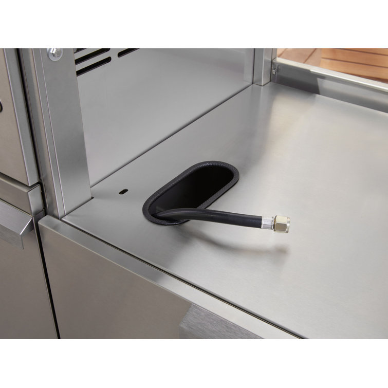 Stainless Steel 40-Inch Outdoor Grill Cabinet with Storage