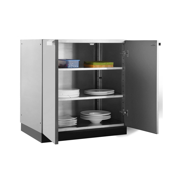 Stainless Steel Shaker Style Outdoor Kitchen Base Cabinet