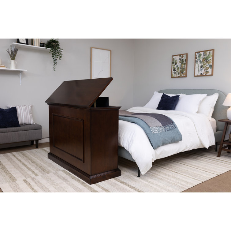 Espresso Motorized TV Lift Cabinet for 50-Inch Screens