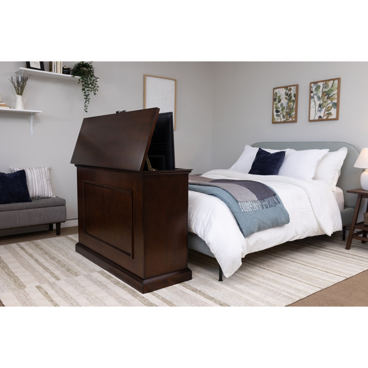 Espresso Motorized TV Lift Cabinet for 50-Inch Screens