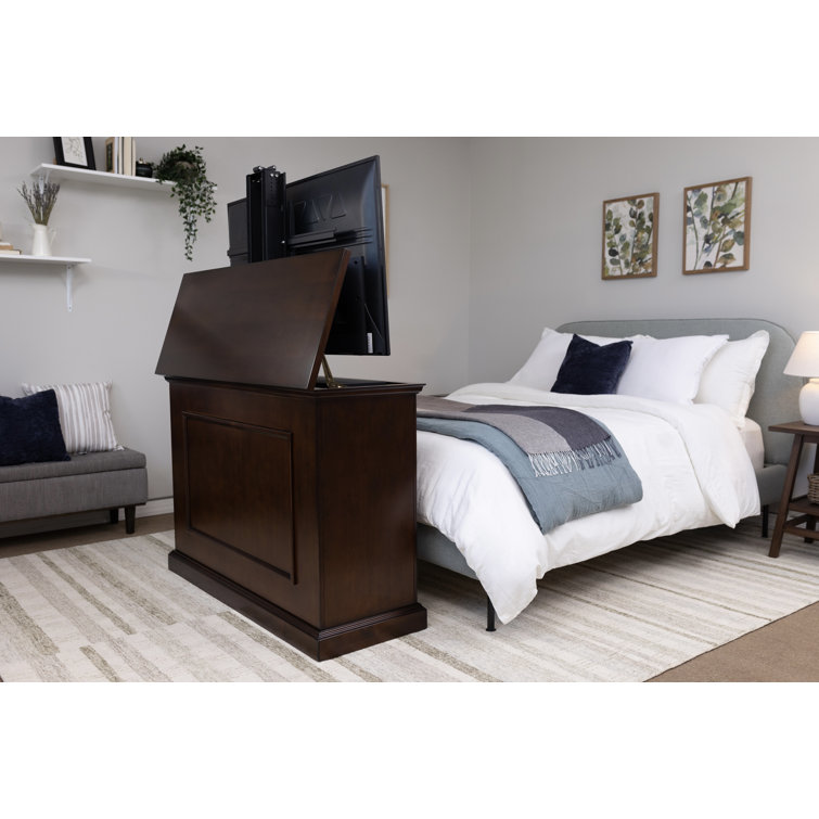Espresso Motorized TV Lift Cabinet for 50-Inch Screens