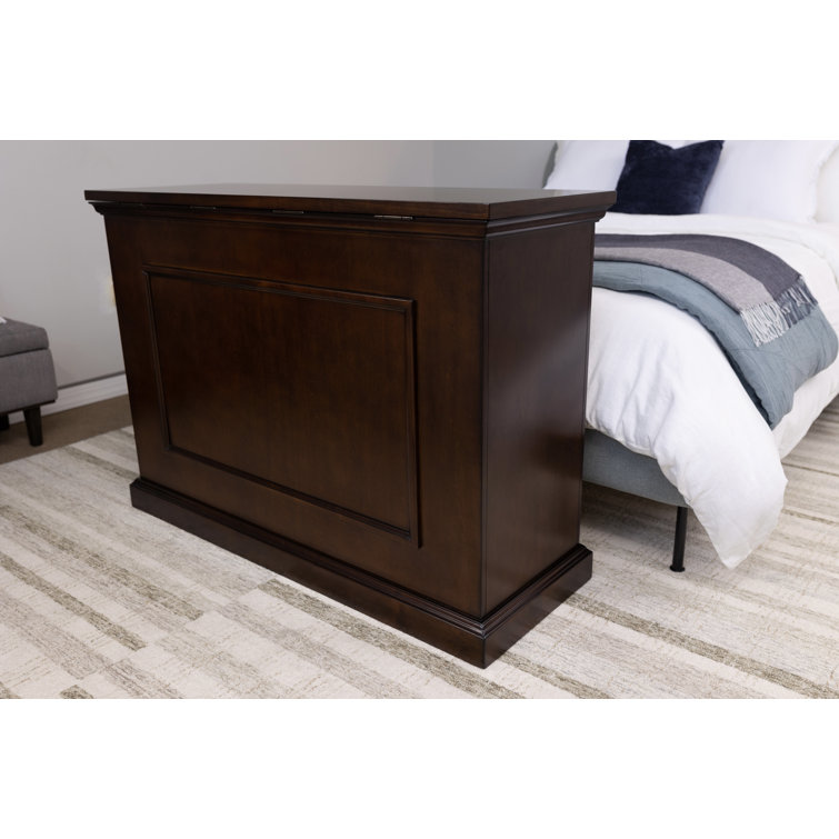 Espresso Motorized TV Lift Cabinet for 50-Inch Screens
