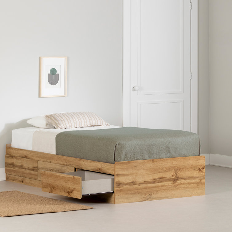 Nordik Oak Twin Captain's Bed with 3 Storage Drawers