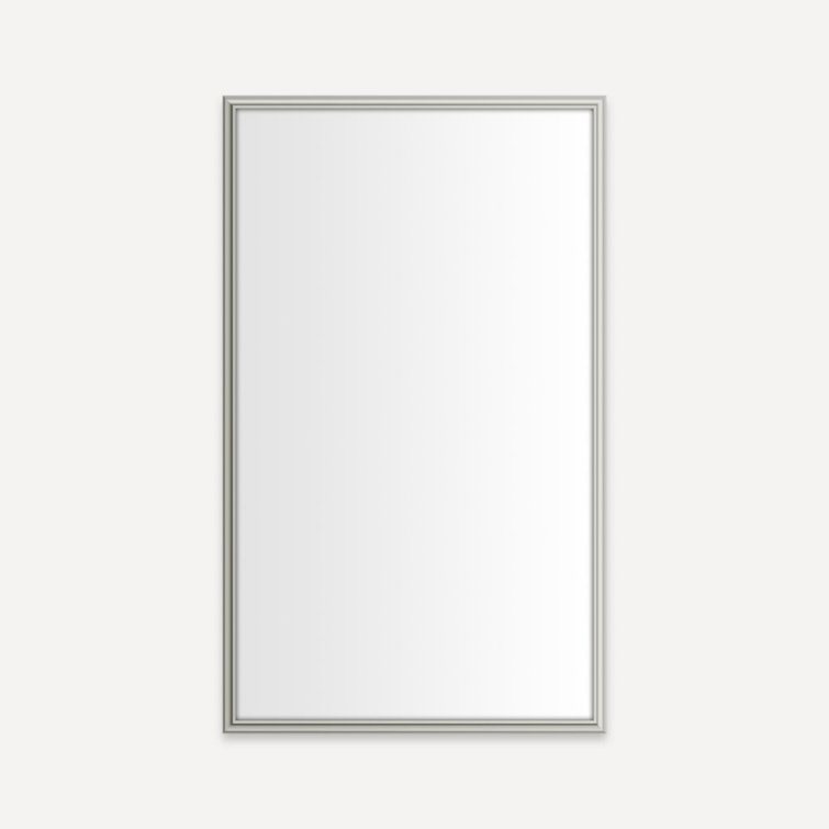 Elegant Rectangular Vintage Brass Vanity Mirror 39x23 in