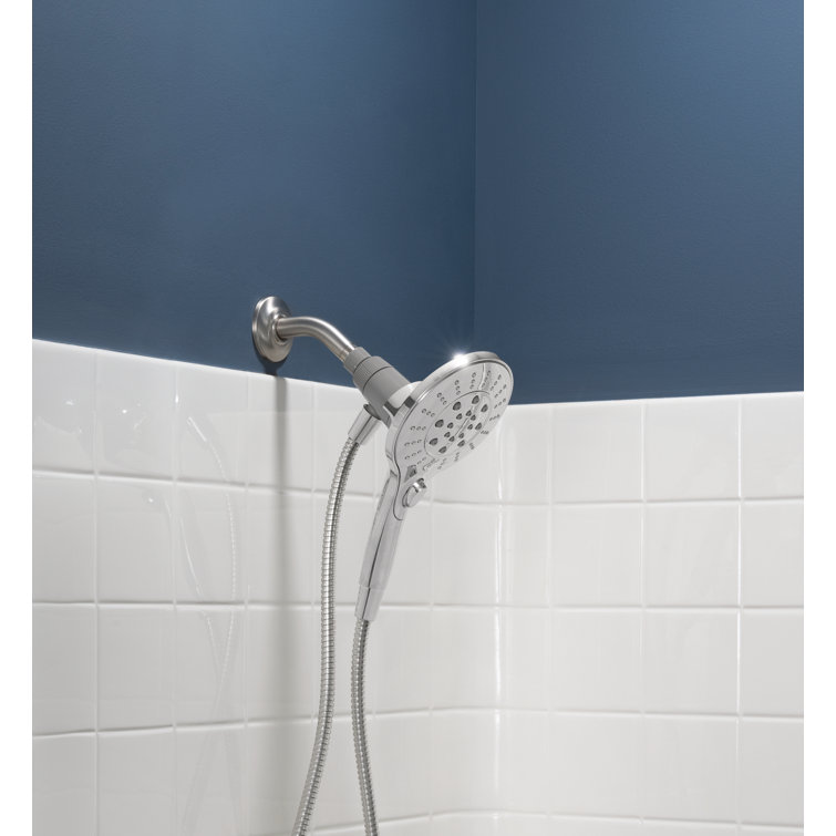 Chrome 5.5-Inch Handheld Rain Shower Head with Magnetic Dock