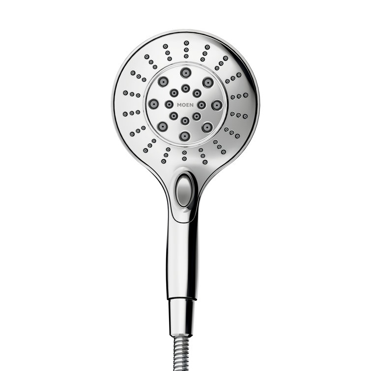 Chrome 5.5-Inch Handheld Rain Shower Head with Magnetic Dock