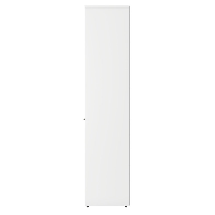 Jamestown 66" Storm Gray and White 5-Shelf Bookcase