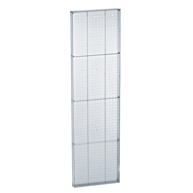 Clear Translucent Plastic Pegboard Wall Panel, 60" x 16"