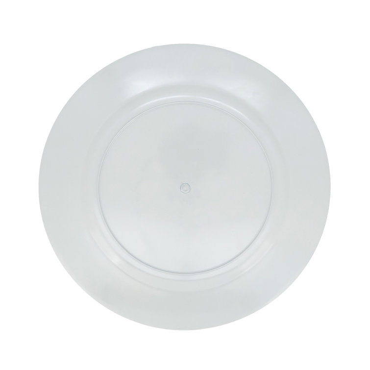 Elegant Aqua Ceramic Look Charger Plates Set of 4