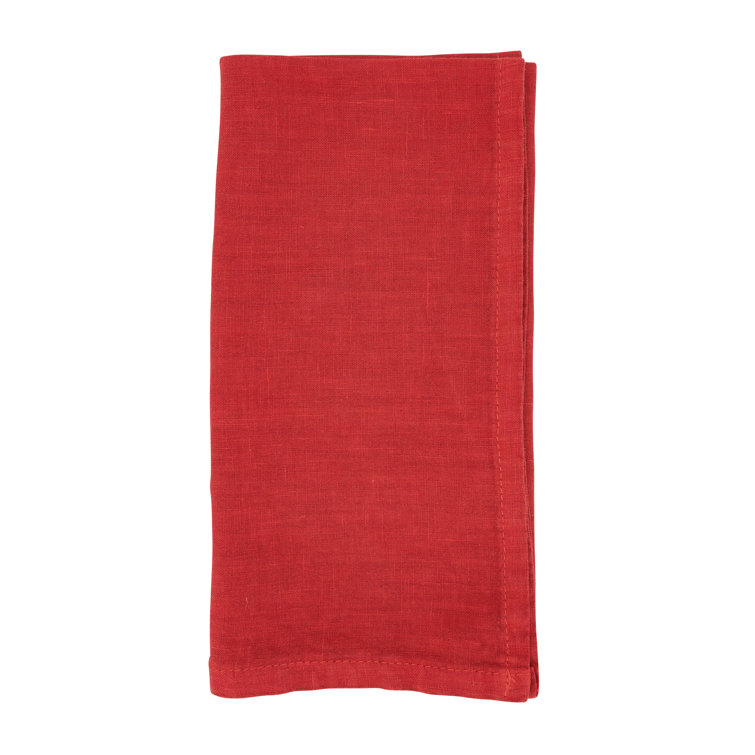 Rouge Pure Linen Square Table Napkin Set of 4
