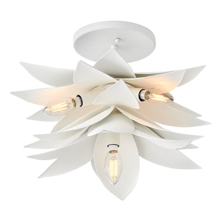 Agave 4-Light Gold LED Cluster Pendant